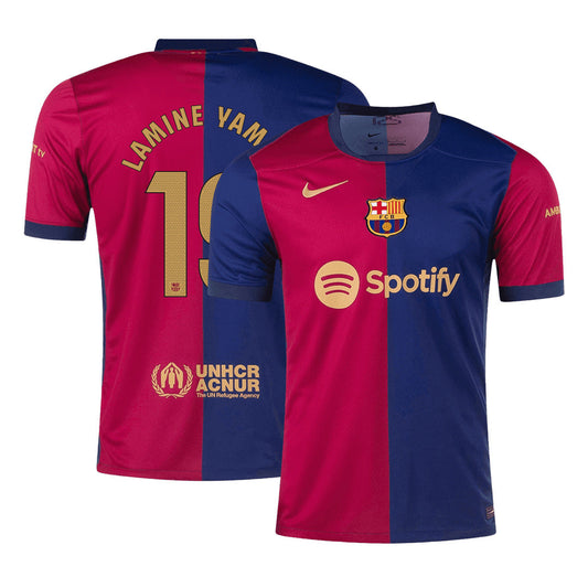 [Super kakovost] Barcelona LAMINE YAMAL #19 domači moški nogometni dres 2024/25