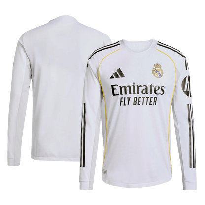 Real Madrid Nogometni dres Domači 2025/26 Dolgi rokavi Authentic