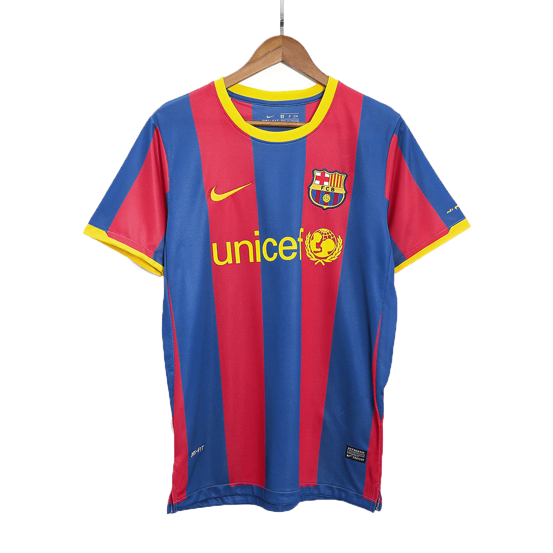 Retro nogometni dres Barcelona Home 2010/11 - rdeč in moder