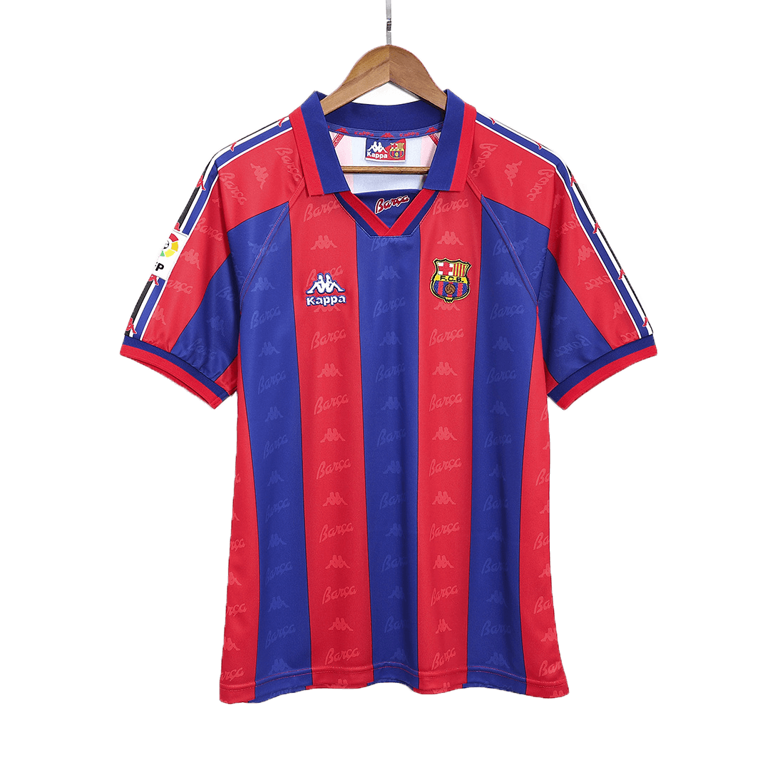 Retro nogometni dres Barcelona Home 1996/97 - rdeč in moder