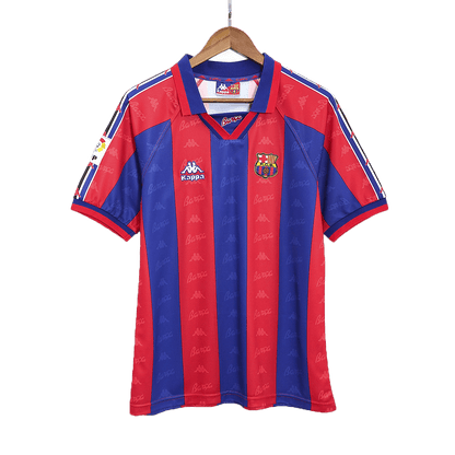 Retro nogometni dres Barcelona Home 1996/97 - rdeč in moder