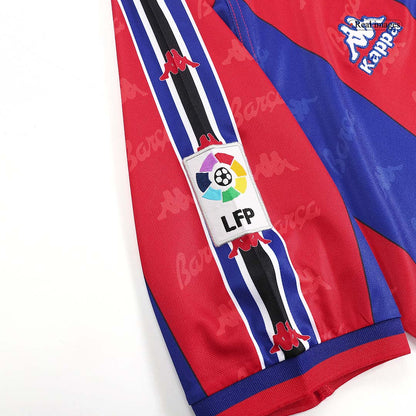 Retro nogometni dres Barcelona Home 1996/97 - rdeč in moder