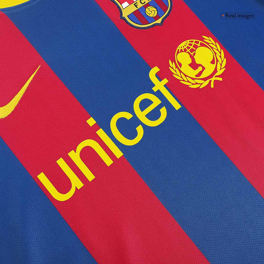 Retro nogometni dres Barcelona Home 2010/11 - rdeč in moder